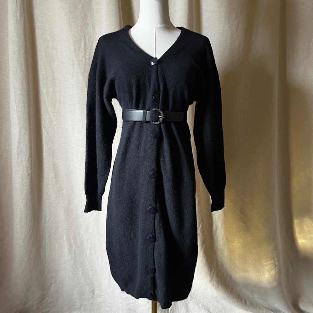 Vintage‎ Marion Roth Paris Angora Blend Sweater Dress M Italy
